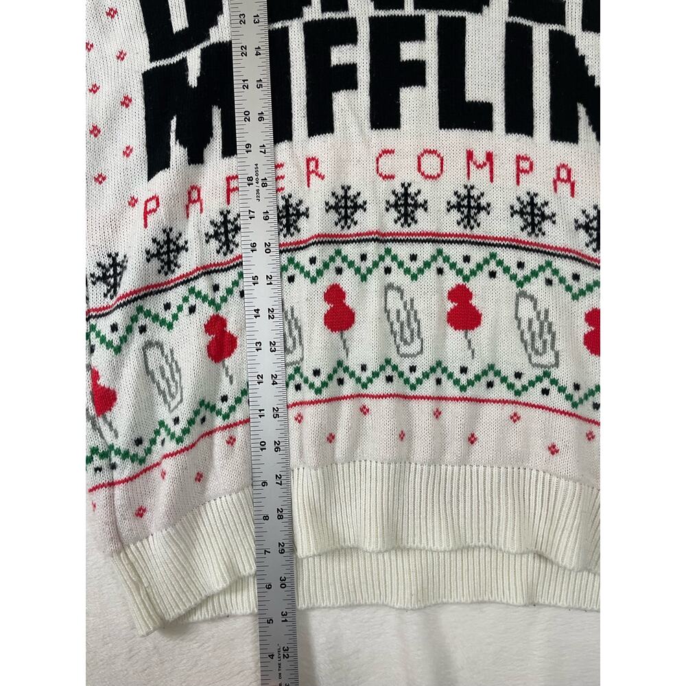The Office Dunder Mifflin Ugly Christmas Sweater mens XL 0659 - Picture 8 of 8